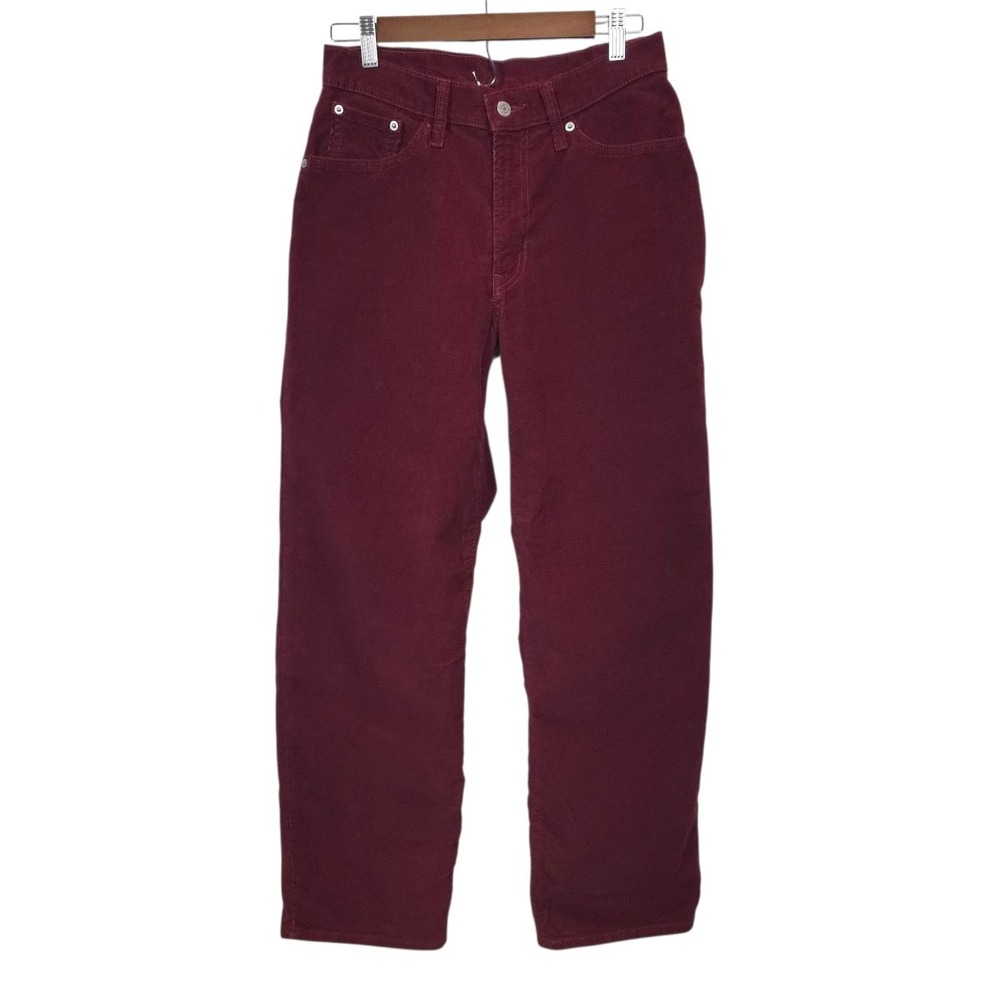 Levis High Rise '94 Baggy Corduroy Pants - Maroon - 27